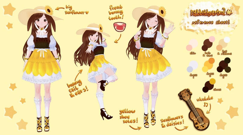 rabbithearted reference sheet rabbithearted reference sheet